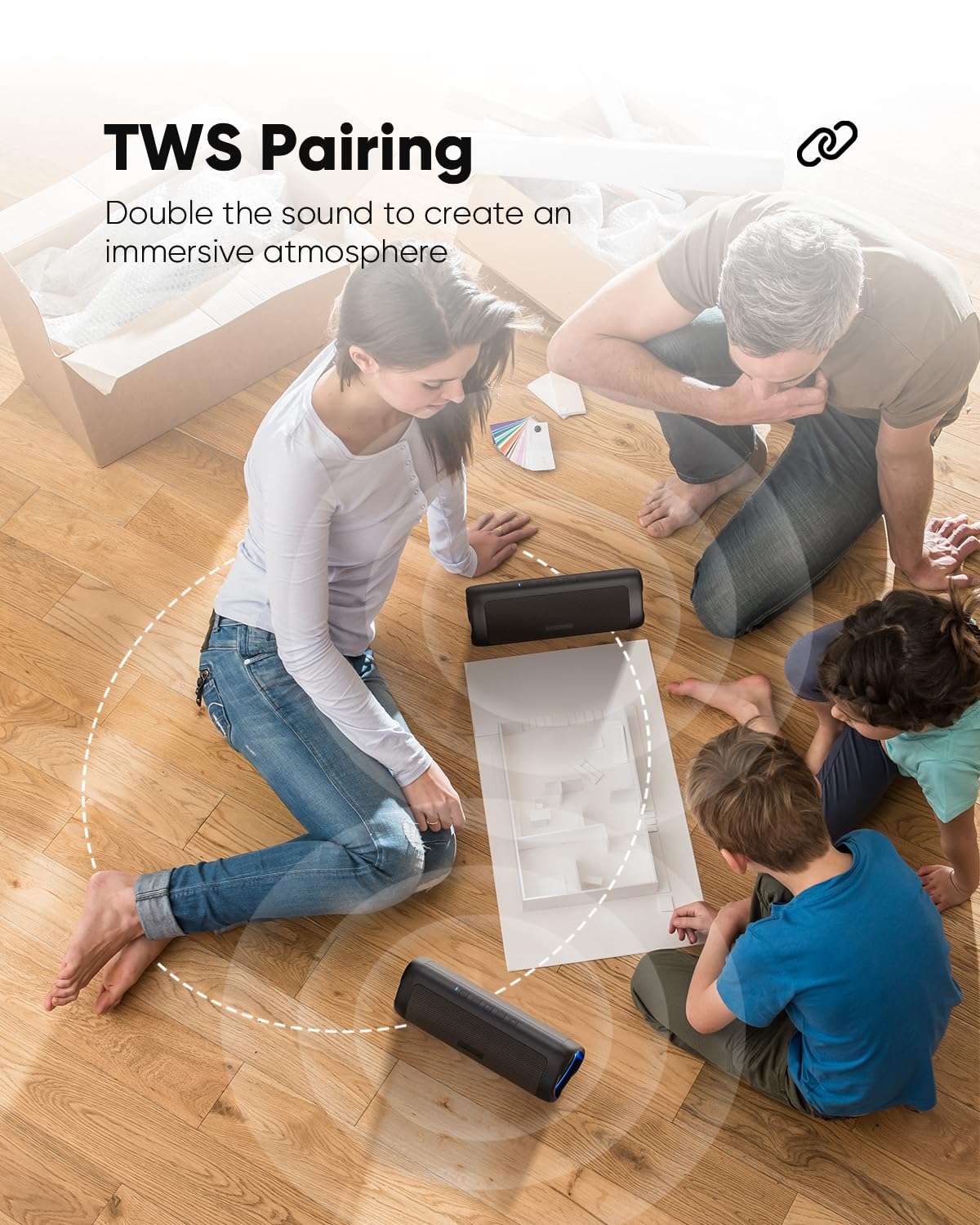 EchoVibe: Portable Waterproof Bluetooth Speaker - Decor by Handbags Specialist Headquarter | Available at Handbags Specialist Headquarter