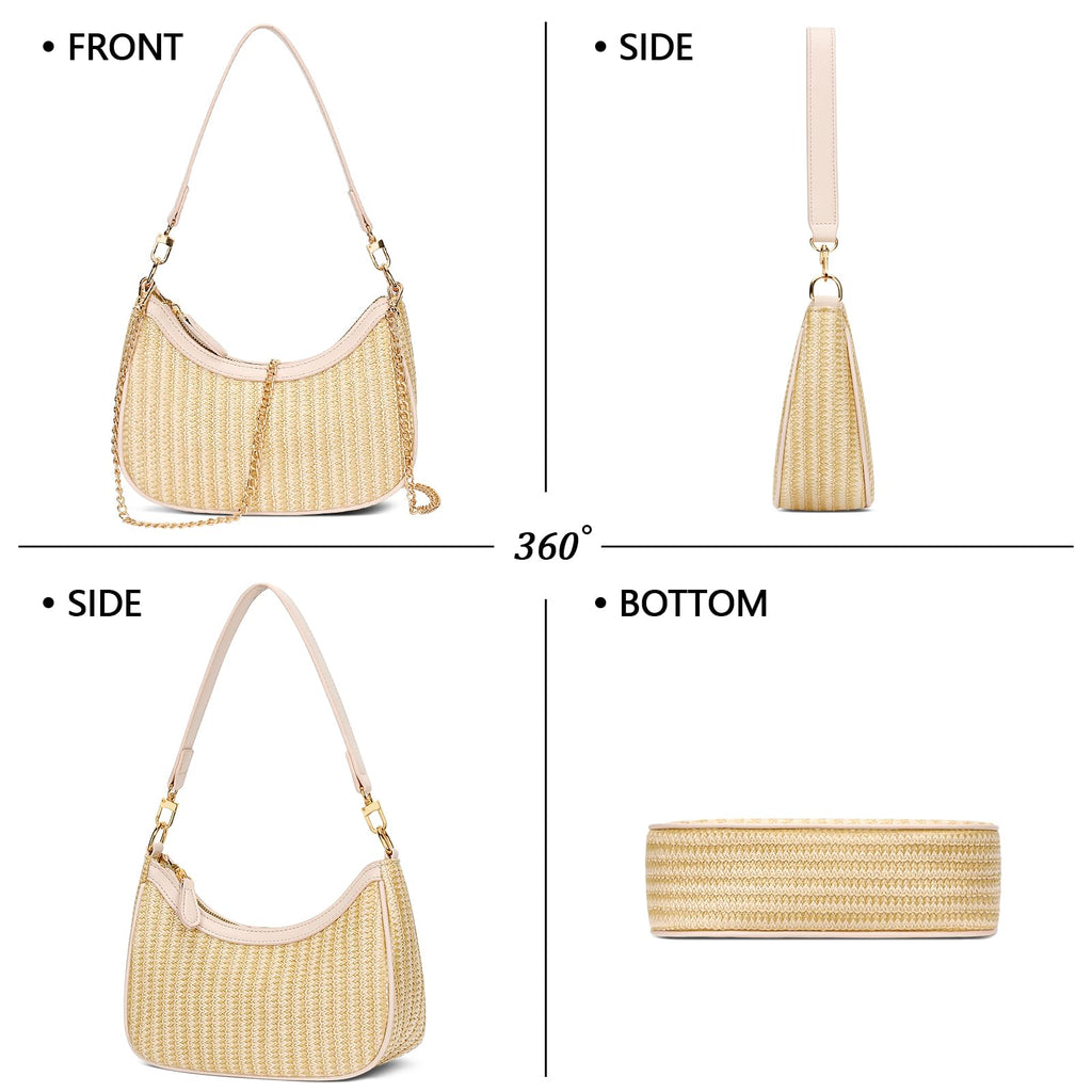 Retro Chic Hobo Bag - Cute Underarm Purse - Shoulder Bags by Handbags Specialist Headquarter | Available at Handbags Specialist Headquarter