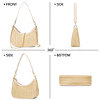 Retro Chic Hobo Bag - Cute Underarm Purse - Shoulder Bags by Handbags Specialist Headquarter | Available at Handbags Specialist Headquarter