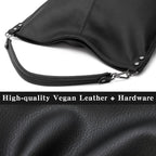 Lapsting Boho Faux Leather Hobo Shoulder Bag
