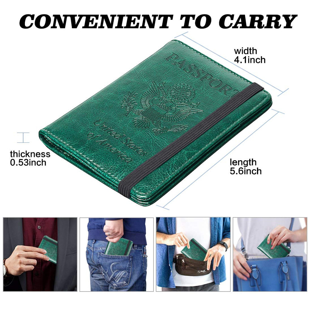 HerriaT RFID Leather Passport Wallet - Gray -  by Handbags Specialist Headquarter | Available at Handbags Specialist Headquarter