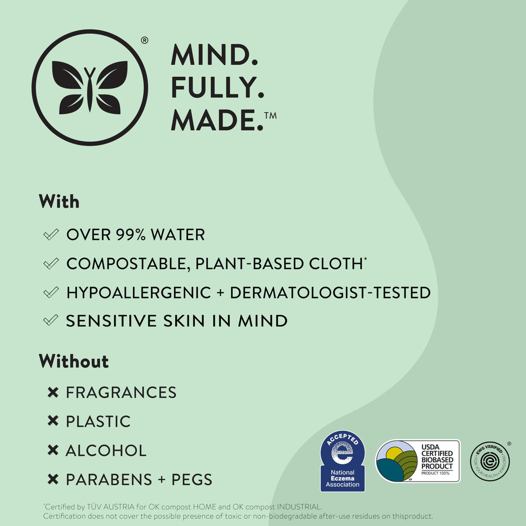 The Honest Company Hypoallergenic Multi-Use Baby Wipes for Sensitive Baby Skin, Pattern Play, 10 Count