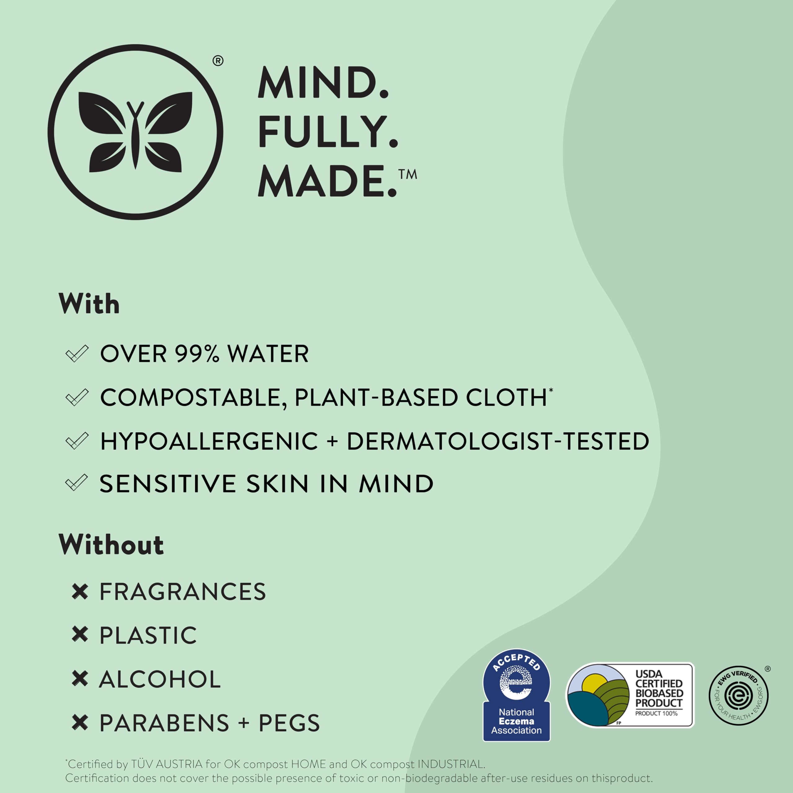 The Honest Company Hypoallergenic Multi-Use Baby Wipes for Sensitive Baby Skin, Pattern Play, 10 Count