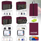 BAGAIL Travel Cubes: 8/9 Set Packing Organizers -  by Handbags Specialist Headquarter | Available at Handbags Specialist Headquarter