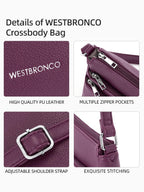 WestBronco ZipSatchel: Women's Medium Crossbody Bag - Handbags by Handbags Specialist Headquarter | Available at Handbags Specialist Headquarter