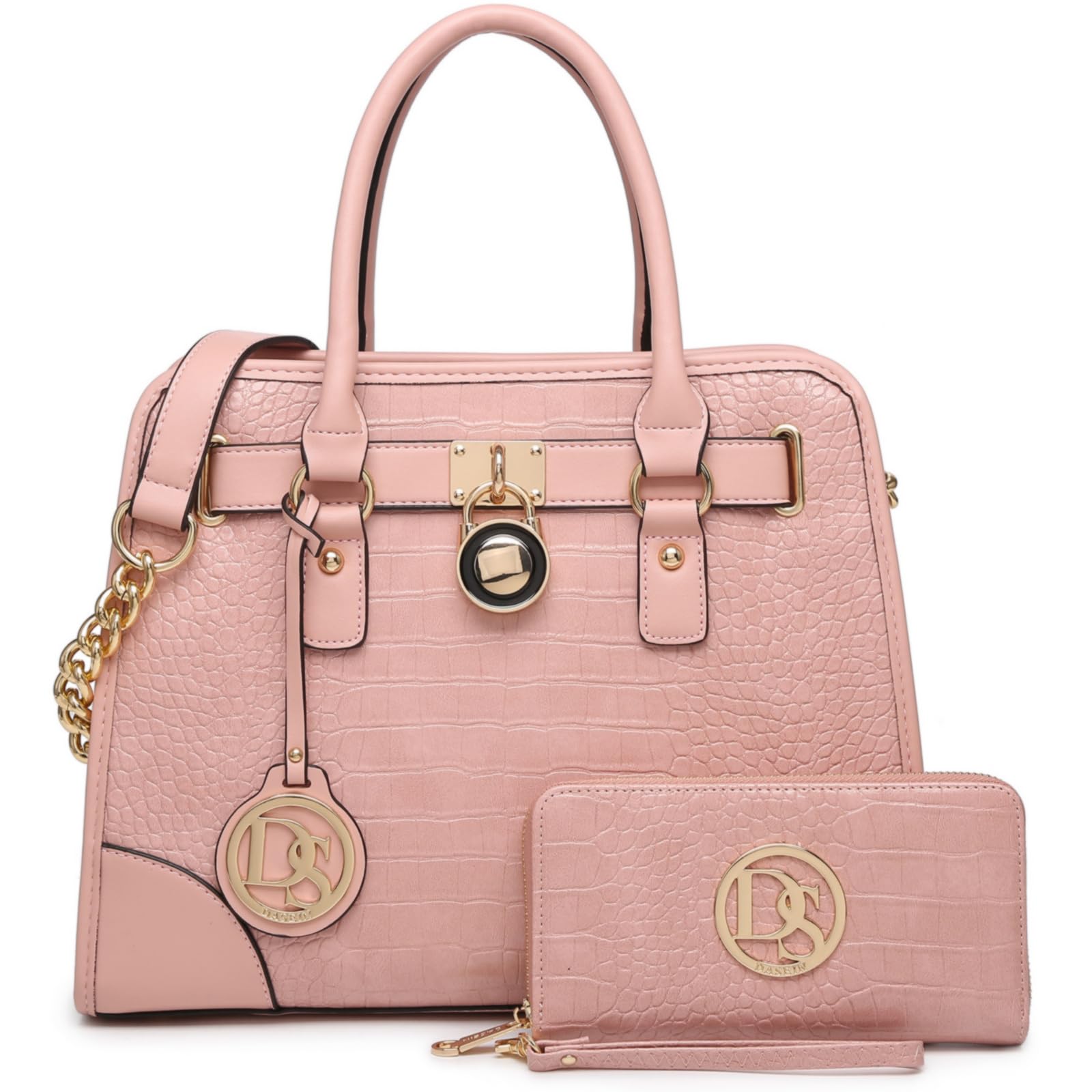 Dasein Women’s 2pcs Satchel & Shoulder Bag Set