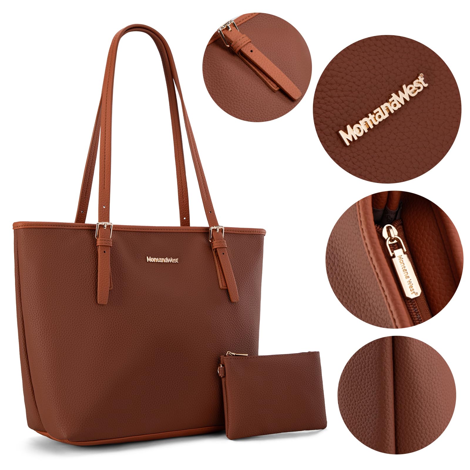 Montana Charm: Vegan Leather Tote & Shoulder Bag