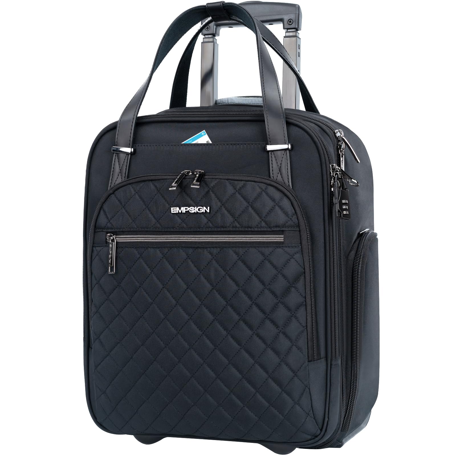 EMPSIGN 16 Wheeled Underseat Travel Bag -  by Handbags Specialist Headquarter | Available at Handbags Specialist Headquarter