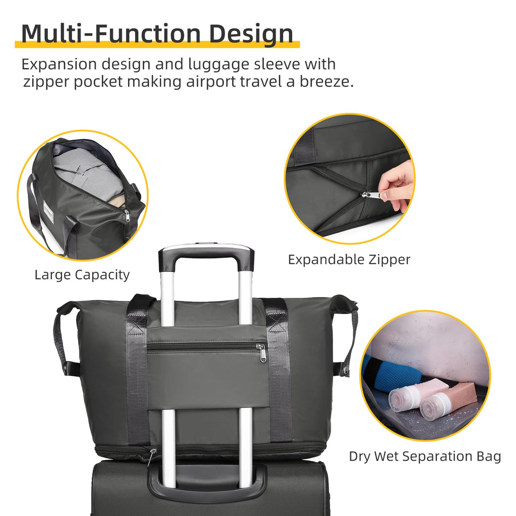 LARVENDER Expandable 5-Piece Spinner Luggage Set -  by Handbags Specialist Headquarter | Available at Handbags Specialist Headquarter