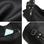 Lapsting Boho Faux Leather Hobo Shoulder Bag