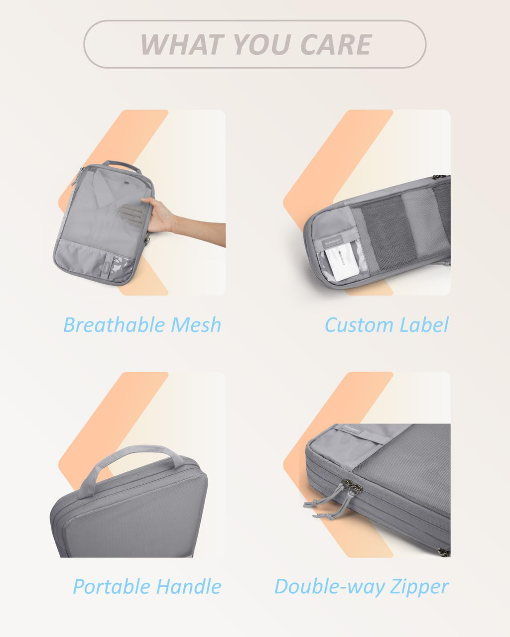 PackPro 6 Set Compression Cubes for Travel - Luggage Travel Bags by Handbags Specialist Headquarter | Available at Handbags Specialist Headquarter