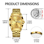 SteelGlow: OLEVS Quartz Men's Luminous Watch