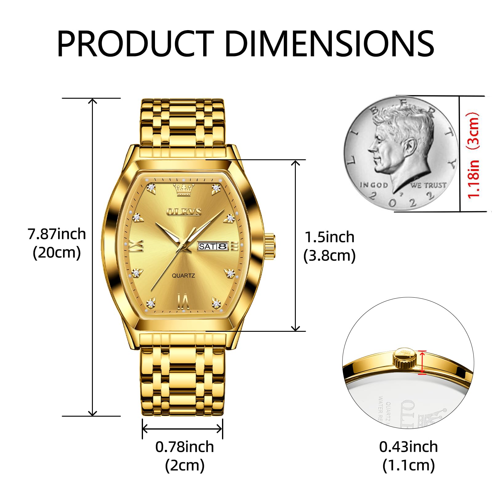 SteelGlow: OLEVS Quartz Men's Luminous Watch