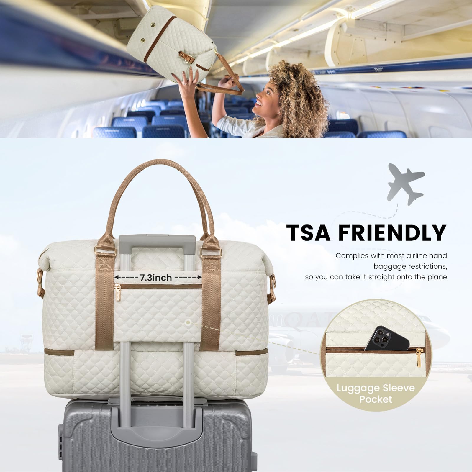 LOVEVOOK All-in-One Duffle: Travel & Gym Ready - Luggage Travel Bags by Handbags Specialist Headquarter | Available at Handbags Specialist Headquarter