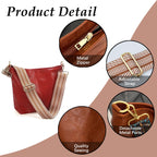 ChicHobo Vegan Leather Crossbody Bag with Strap -  by Handbags Specialist Headquarter | Available at Handbags Specialist Headquarter