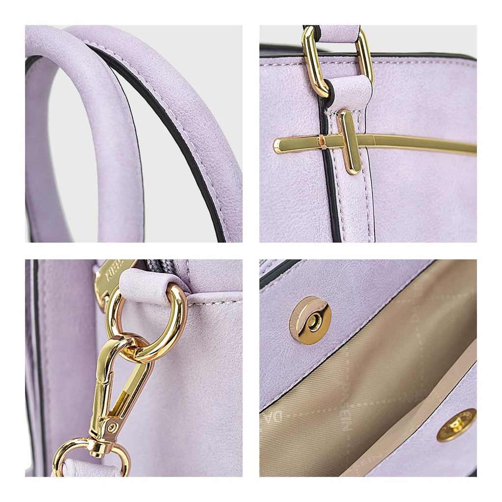 Women’s 2pc Tote & Wallet Handbag Set with 3 Compartments