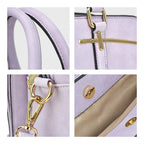 Women’s 2pc Tote & Wallet Handbag Set with 3 Compartments