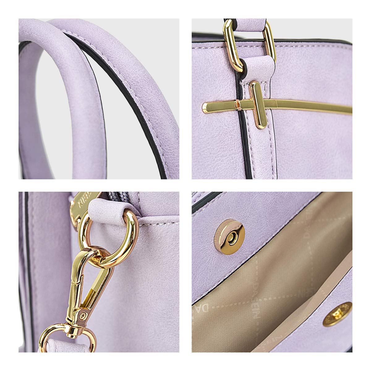 Women’s 2pc Tote & Wallet Handbag Set with 3 Compartments