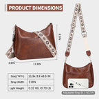 AUYOCO Chic Vegan Leather Crossbody Bag with Strap -  by Handbags Specialist Headquarter | Available at Handbags Specialist Headquarter