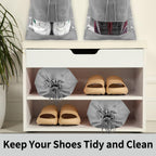 Clear View Travel Shoe Bags - 12 Pack -  by Handbags Specialist Headquarter | Available at Handbags Specialist Headquarter