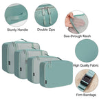 TravelMate 8-Piece Packing Cubes - Luggage Travel Bags by Handbags Specialist Headquarter | Available at Handbags Specialist Headquarter