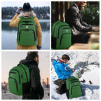 Volher Anti-Theft USB Laptop Backpack - Rose Red