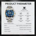 EclipseTime: Luminous Men's Luxury Chrono Watch