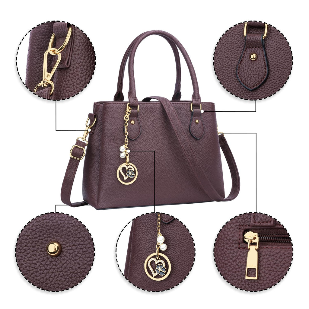 Luxe Leather Satchel & Crossbody Bags -  by Handbags Specialist Headquarter | Available at Handbags Specialist Headquarter