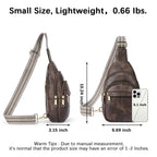 BOSTANTEN Chic Leather Crossbody Sling Bag -  by Handbags Specialist Headquarter | Available at Handbags Specialist Headquarter