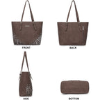 Leopard Luxe: Montana West 3pc Tote & Satchel Set