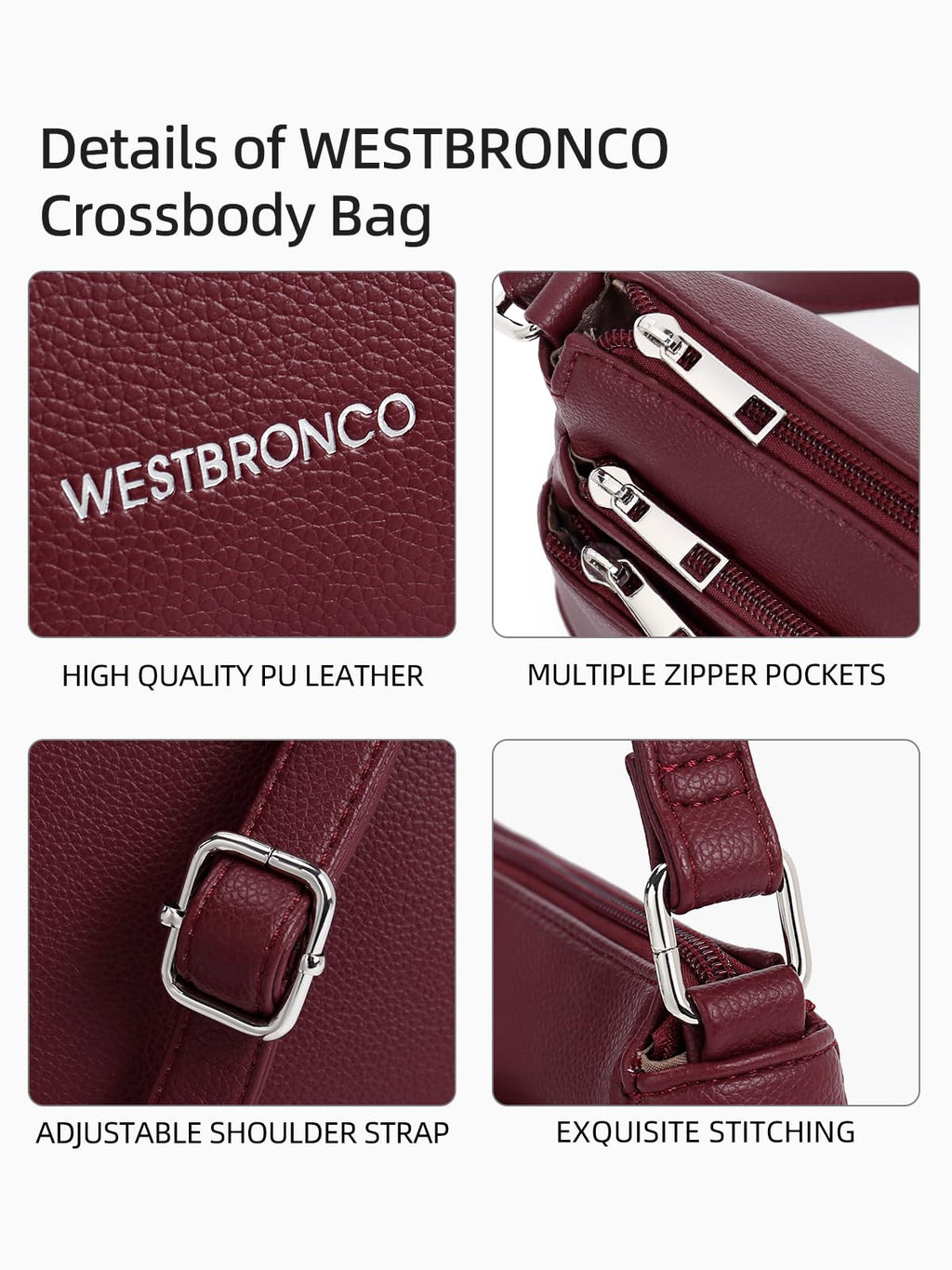 WestBronco ZipSatchel: Women's Medium Crossbody Bag - Handbags by Handbags Specialist Headquarter | Available at Handbags Specialist Headquarter