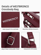 WestBronco ZipSatchel: Women's Medium Crossbody Bag - Handbags by Handbags Specialist Headquarter | Available at Handbags Specialist Headquarter