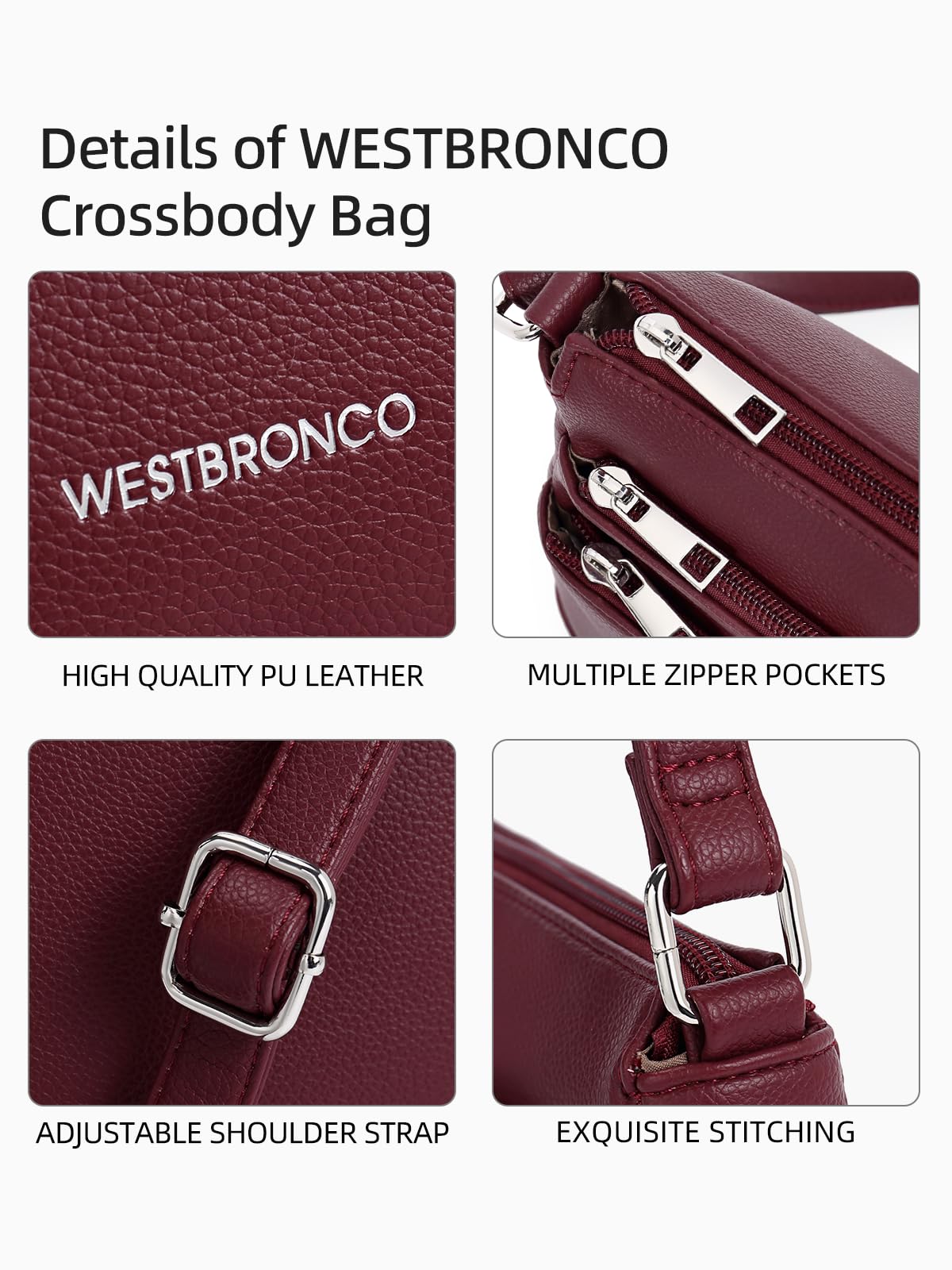 WestBronco ZipSatchel: Women's Medium Crossbody Bag - Handbags by Handbags Specialist Headquarter | Available at Handbags Specialist Headquarter
