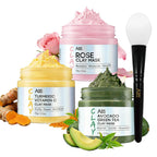 ANAI RUI 3 Pack Clay Mask Set for Smoothing & Glow