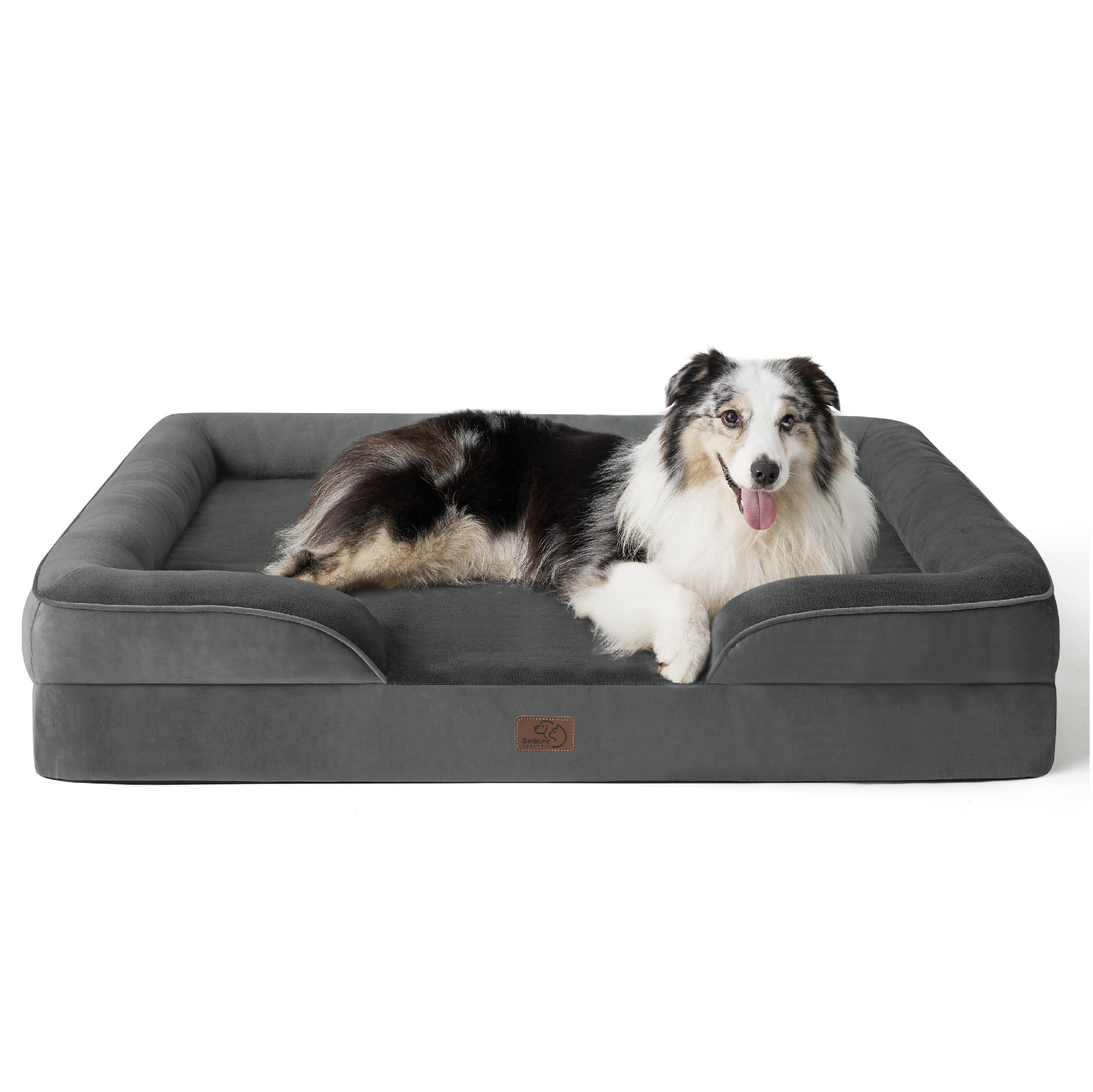 ComfyPaws Orthopedic Washable Dog Sofa - Large, Grey -  by Handbags Specialist Headquarter | Available at Handbags Specialist Headquarter