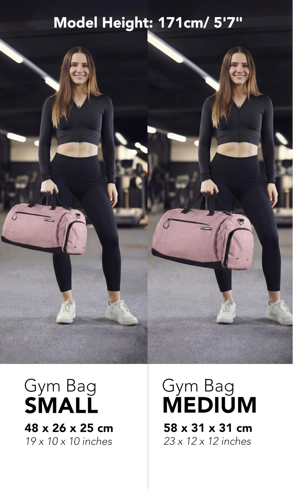Fitgriff® Gym Bag with Shoe & Wet Compartment
