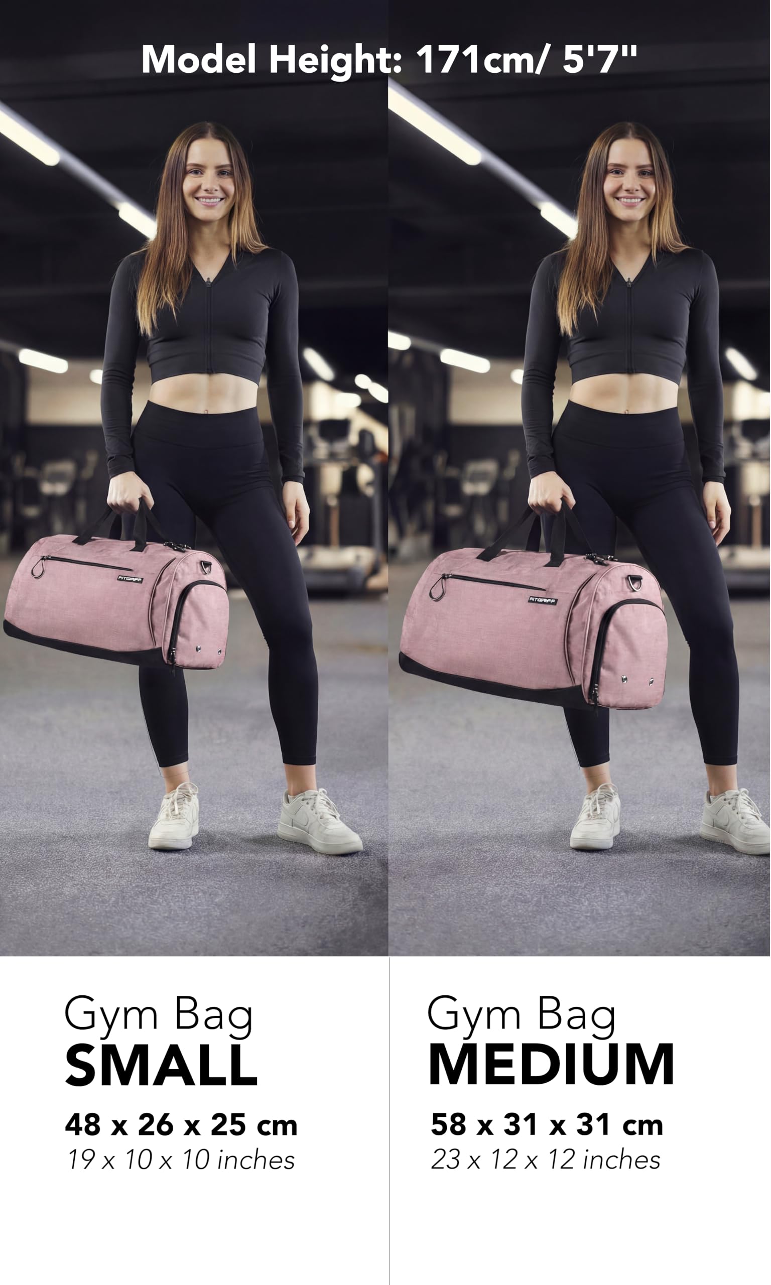 Fitgriff® Gym Bag with Shoe & Wet Compartment