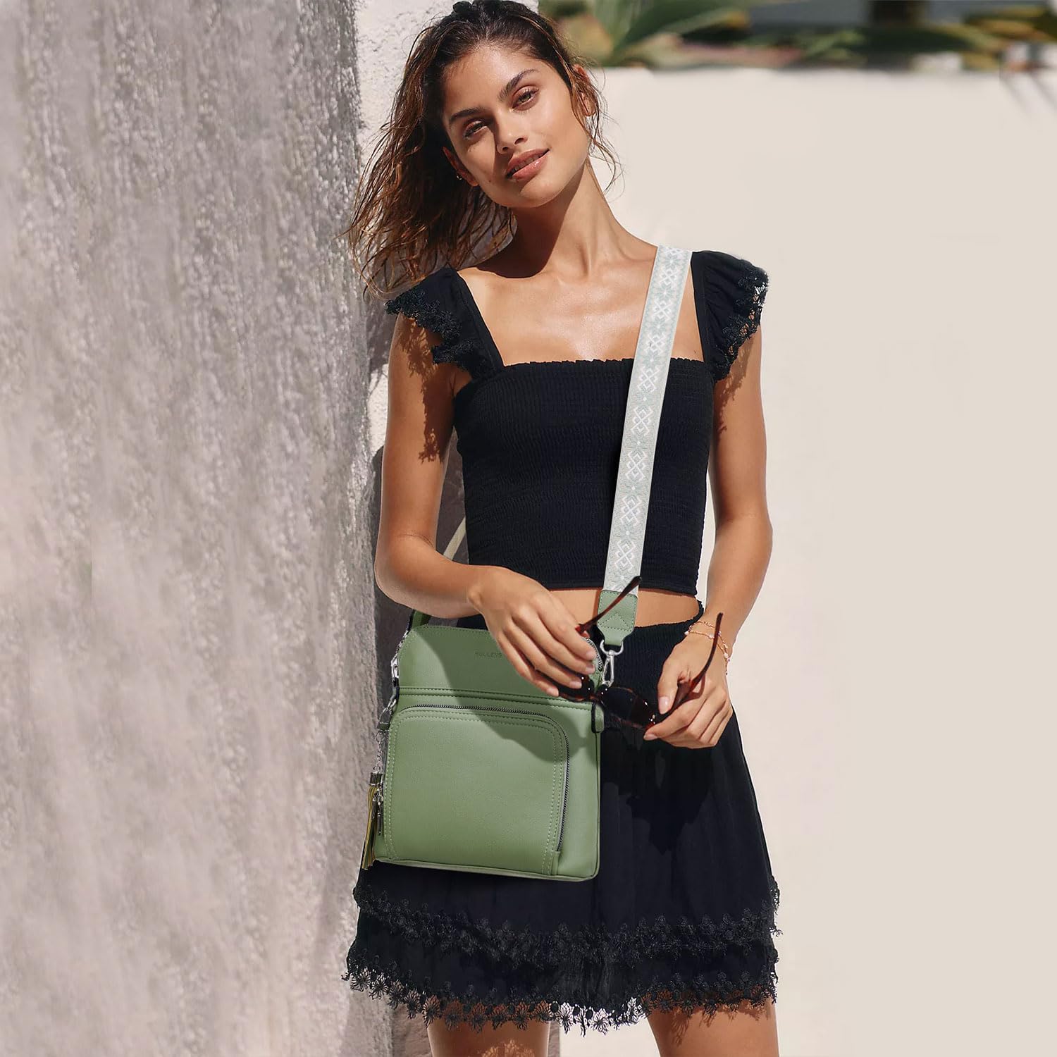 Tassel Charm Crossbody Bag for Women -  by Handbags Specialist Headquarter | Available at Handbags Specialist Headquarter