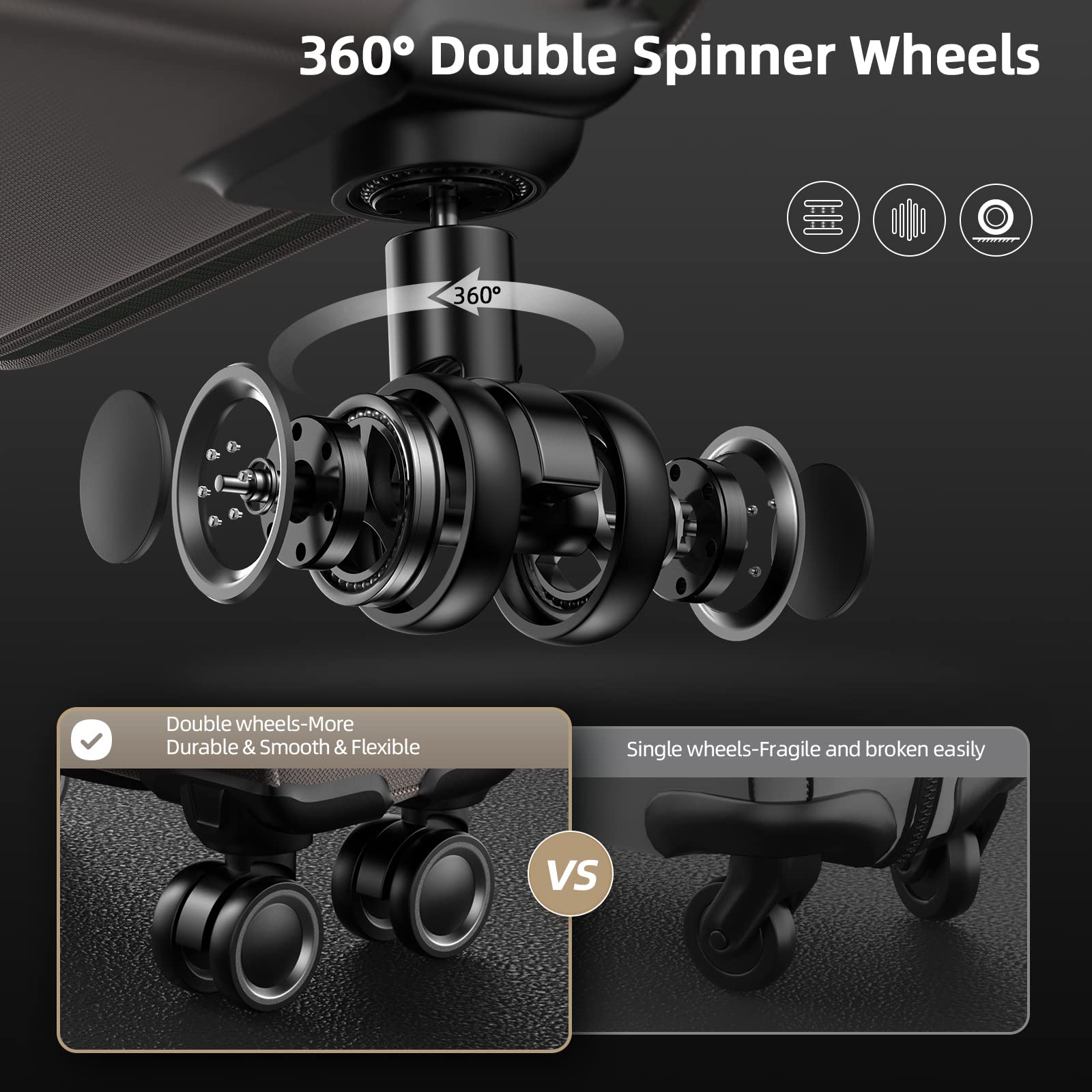 SHOWKOO Armygreen 3-Piece Expandable Luggage Set - Luggage Travel Bags by Handbags Specialist Headquarter | Available at Handbags Specialist Headquarter