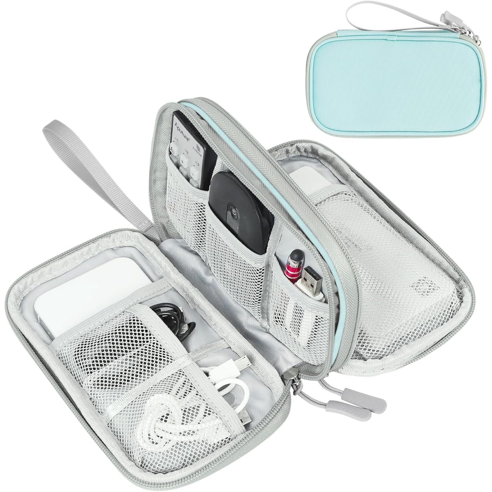 FYY All-in-One Travel Cable Organizer Pouch -  by Handbags Specialist Headquarter | Available at Handbags Specialist Headquarter