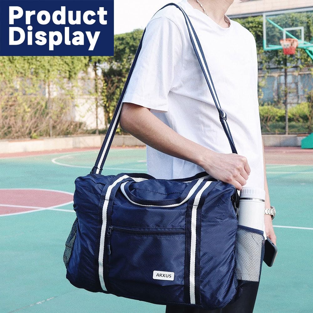 TravelLite Foldable Waterproof Duffle Tote Bag - Luggage Travel Bags by Handbags Specialist Headquarter | Available at Handbags Specialist Headquarter