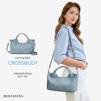 BOSTANTEN Leather Satchel Crossbody Handbag for Women