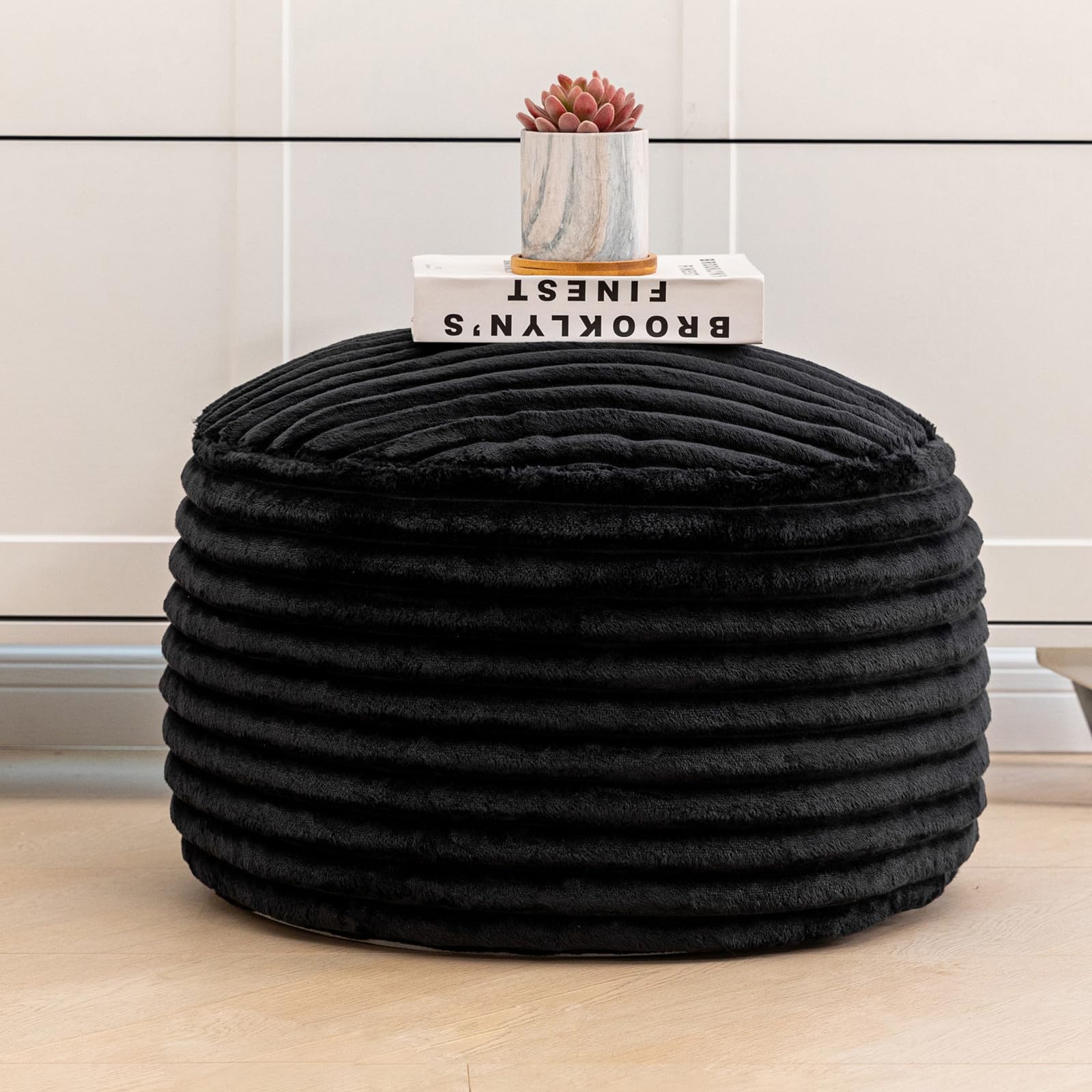 VersaPouf: Unstuffed Ottoman & Foot Rest Cover - Decor by Handbags Specialist Headquarter | Available at Handbags Specialist Headquarter