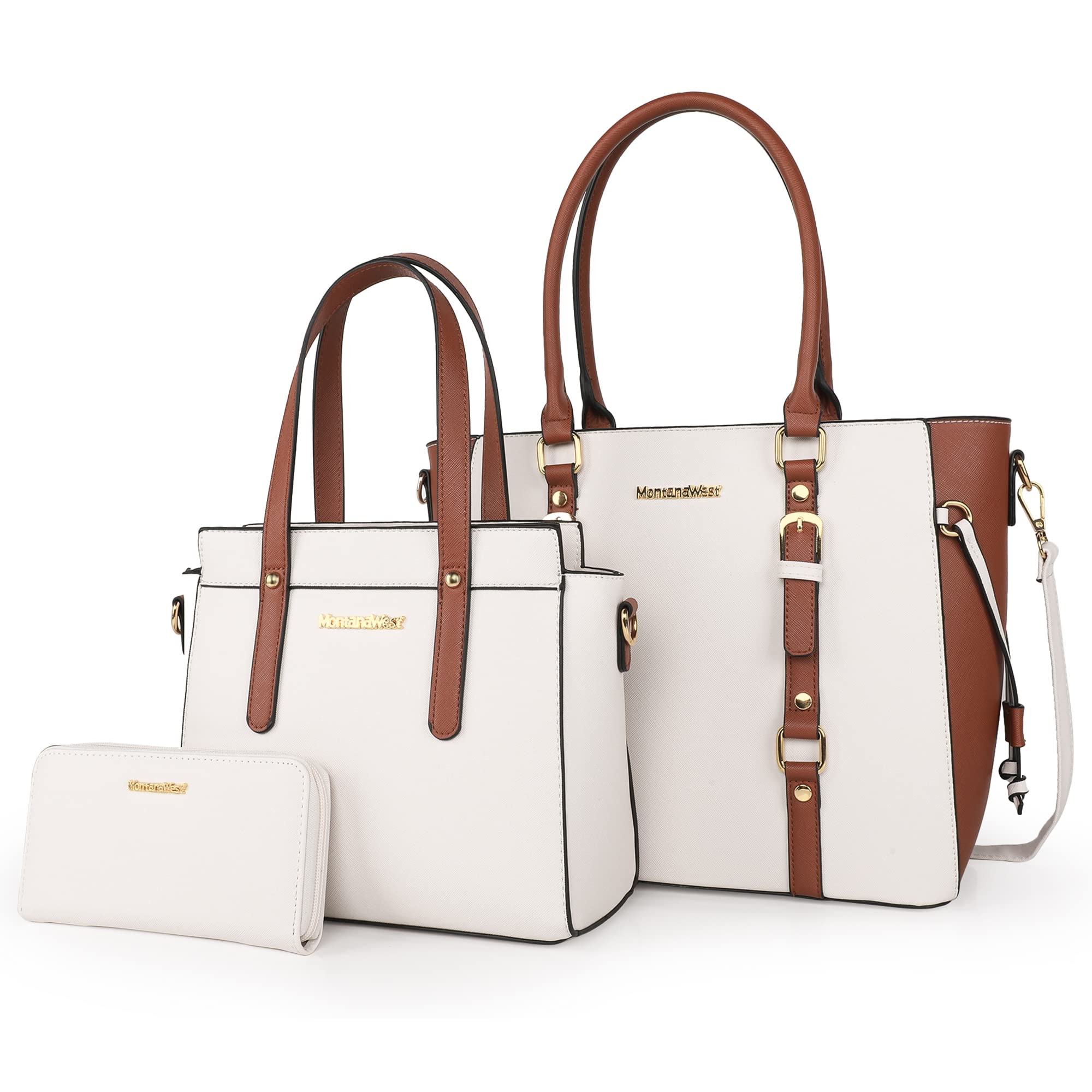 Montana West Luxe Trio: Tote, Wallet & Satchel Set