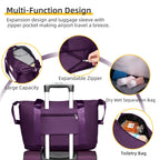 LARVENDER Expandable 5-Piece Spinner Luggage Set -  by Handbags Specialist Headquarter | Available at Handbags Specialist Headquarter