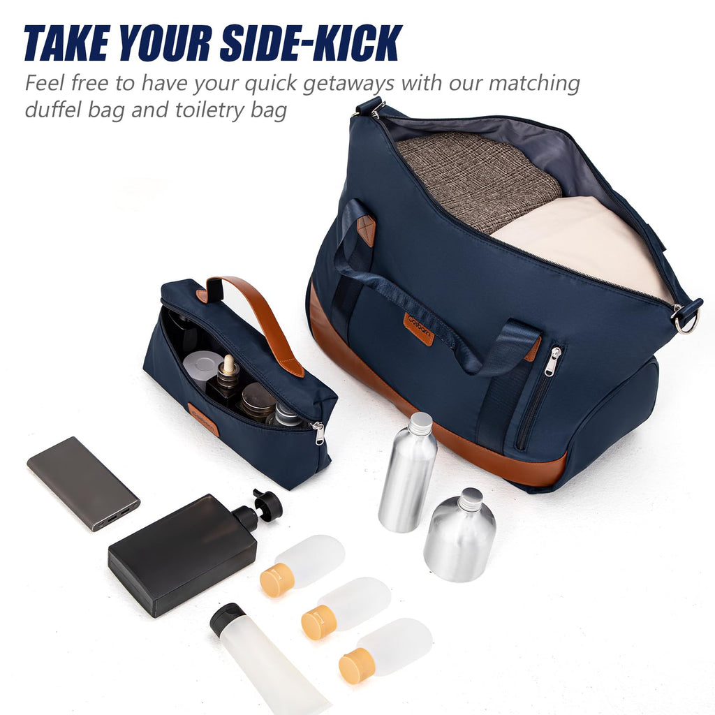 Cosbarn 5-Piece Hardshell Luggage Set - Dark Blue