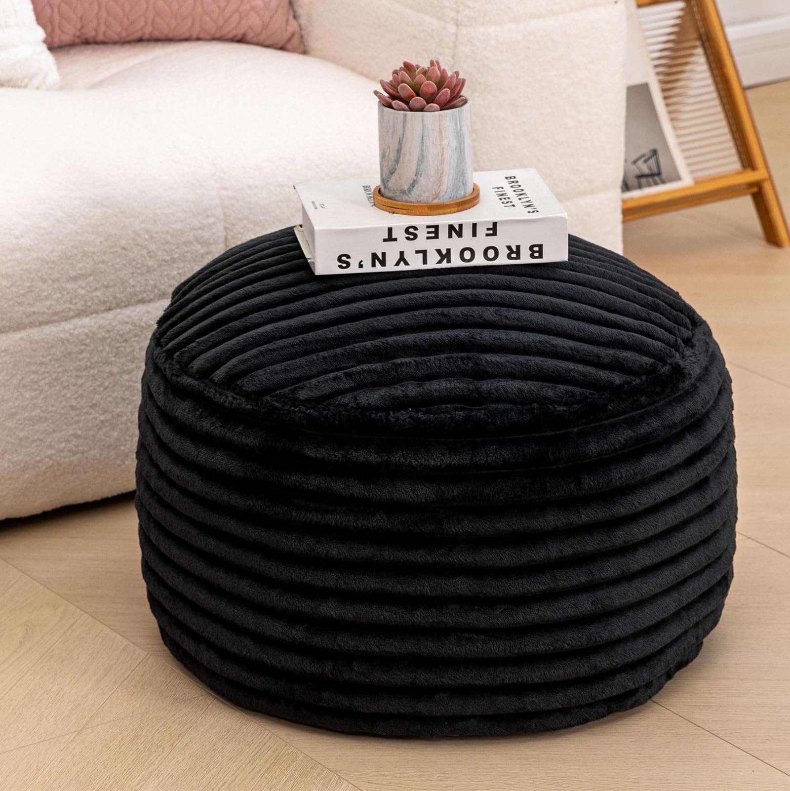 VersaPouf: Unstuffed Ottoman & Foot Rest Cover - Decor by Handbags Specialist Headquarter | Available at Handbags Specialist Headquarter