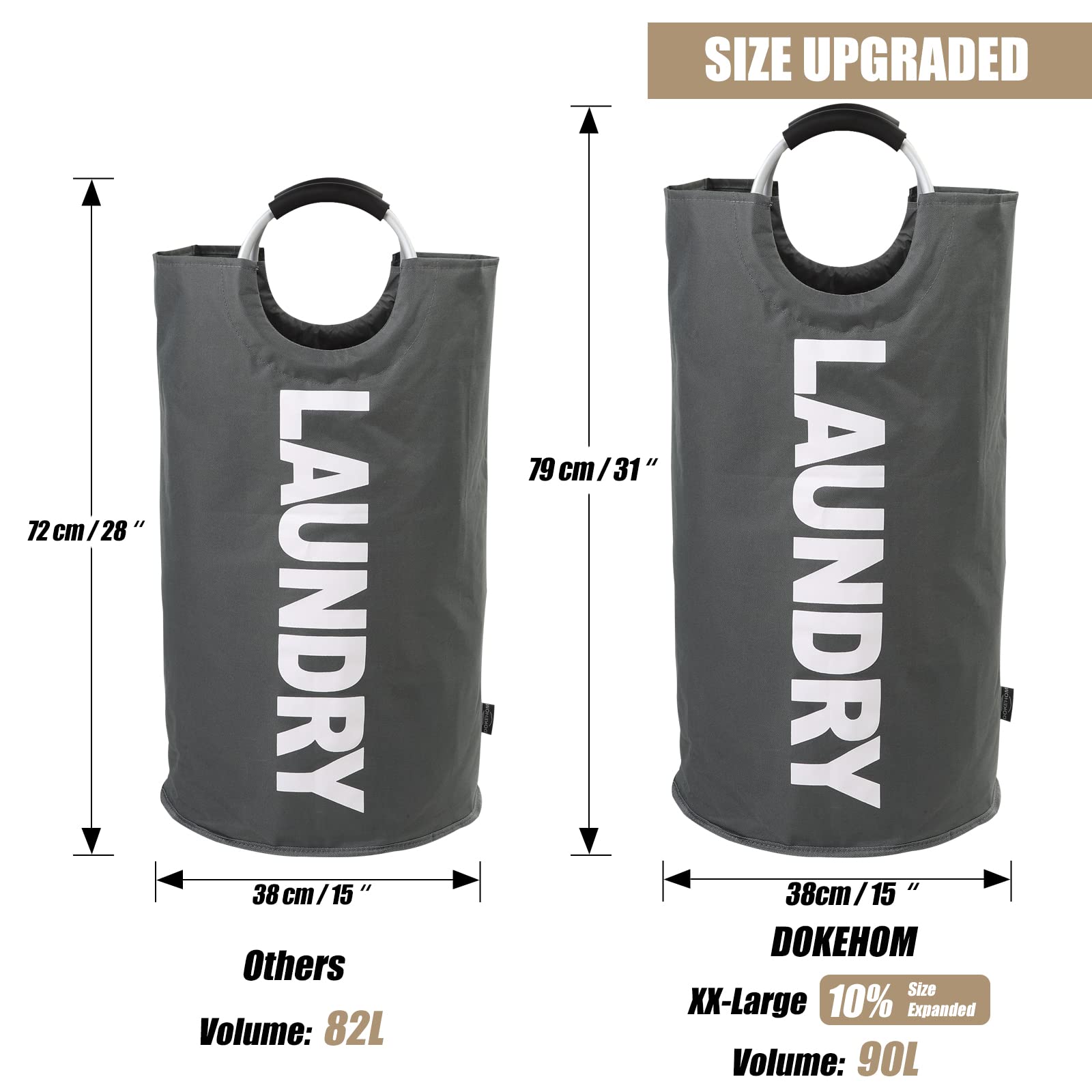 FoldAway Laundry Hamper - Laundry Baskets by Handbags Specialist Headquarter | Available at Handbags Specialist Headquarter