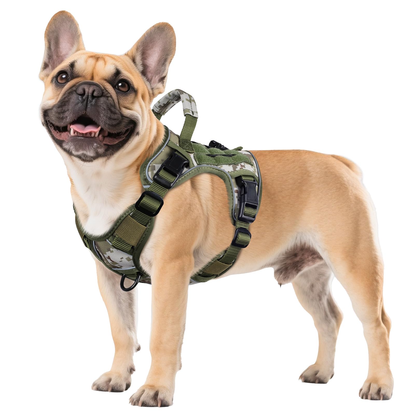 GuardianGrip Tactical Dog Vest - Large, Reflective, Green -  by Handbags Specialist Headquarter | Available at Handbags Specialist Headquarter