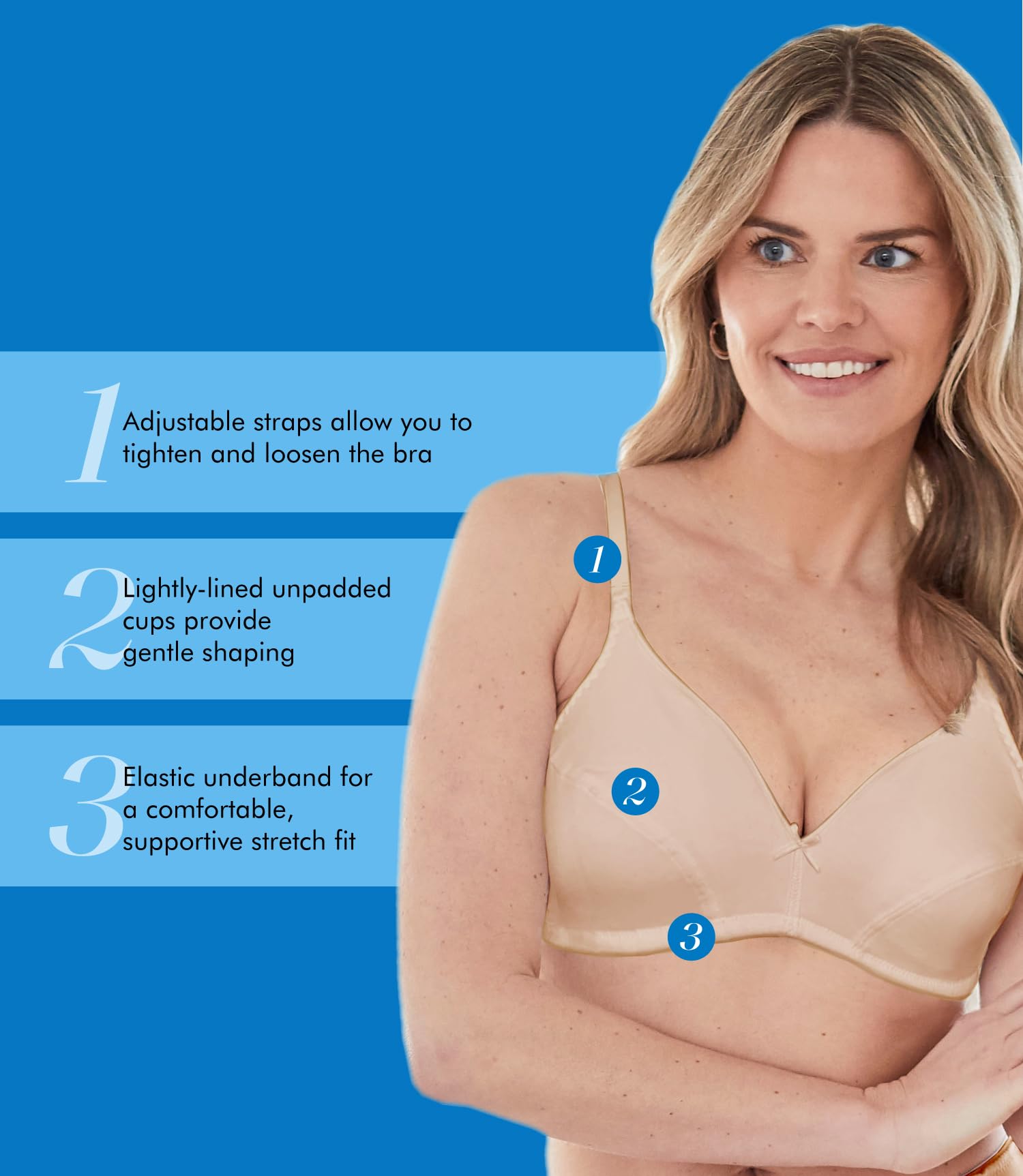 Bestform Women's Cotton Wireless Bra